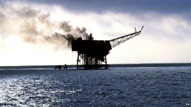 Piper Alpha burnt remains