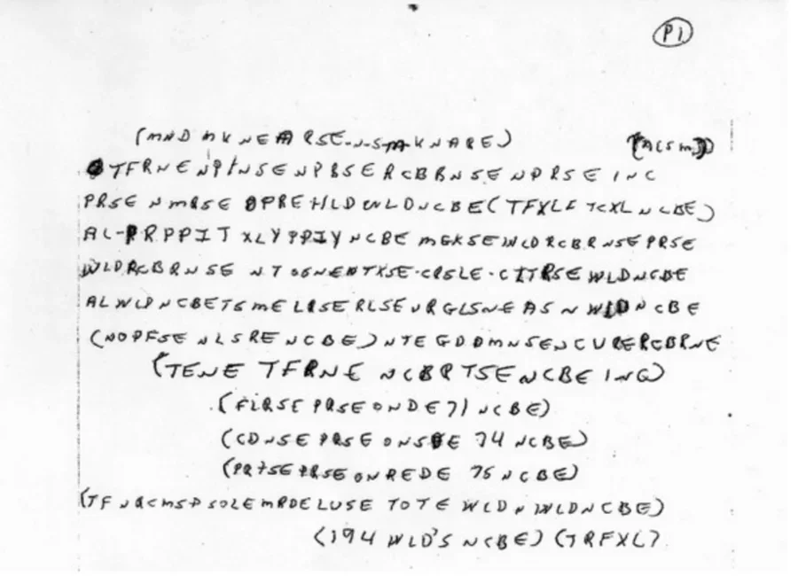 Ricky McCormick口袋中发现的加密笔记