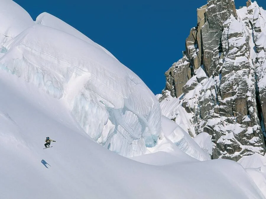 Marco Siffredi snowboarding in Chamonix