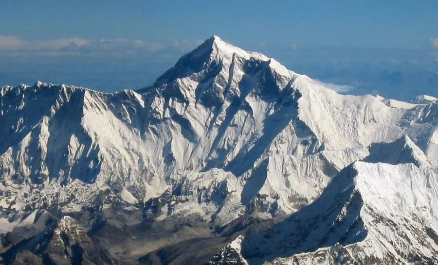 Mount Everest stands at a towering 29,032 feet