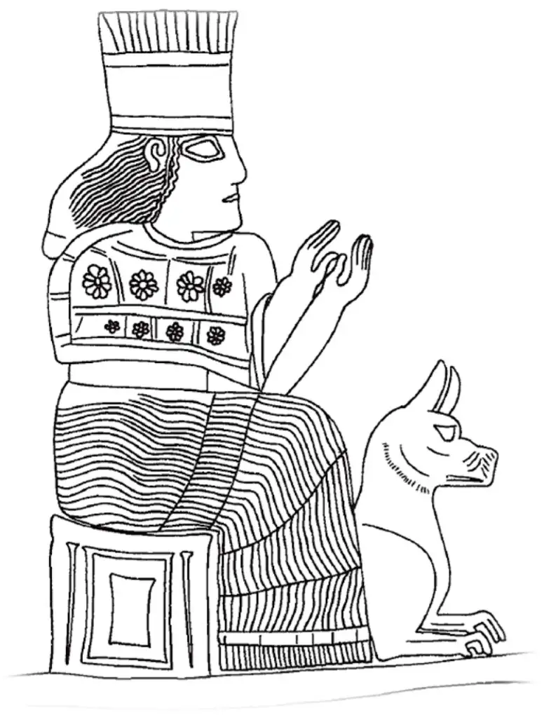 古巴比伦女神古拉雕像