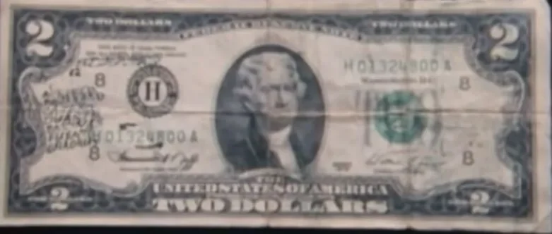 $2 Bill Found