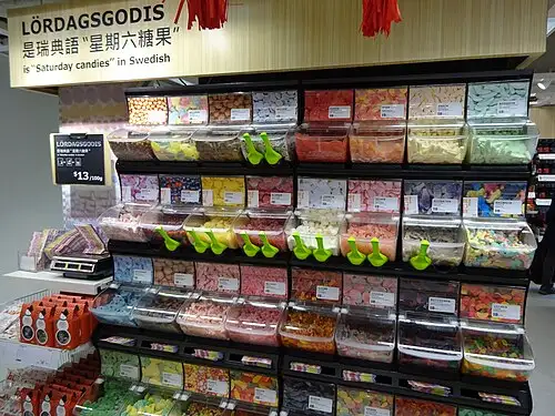 IKEA的周六糖果展示