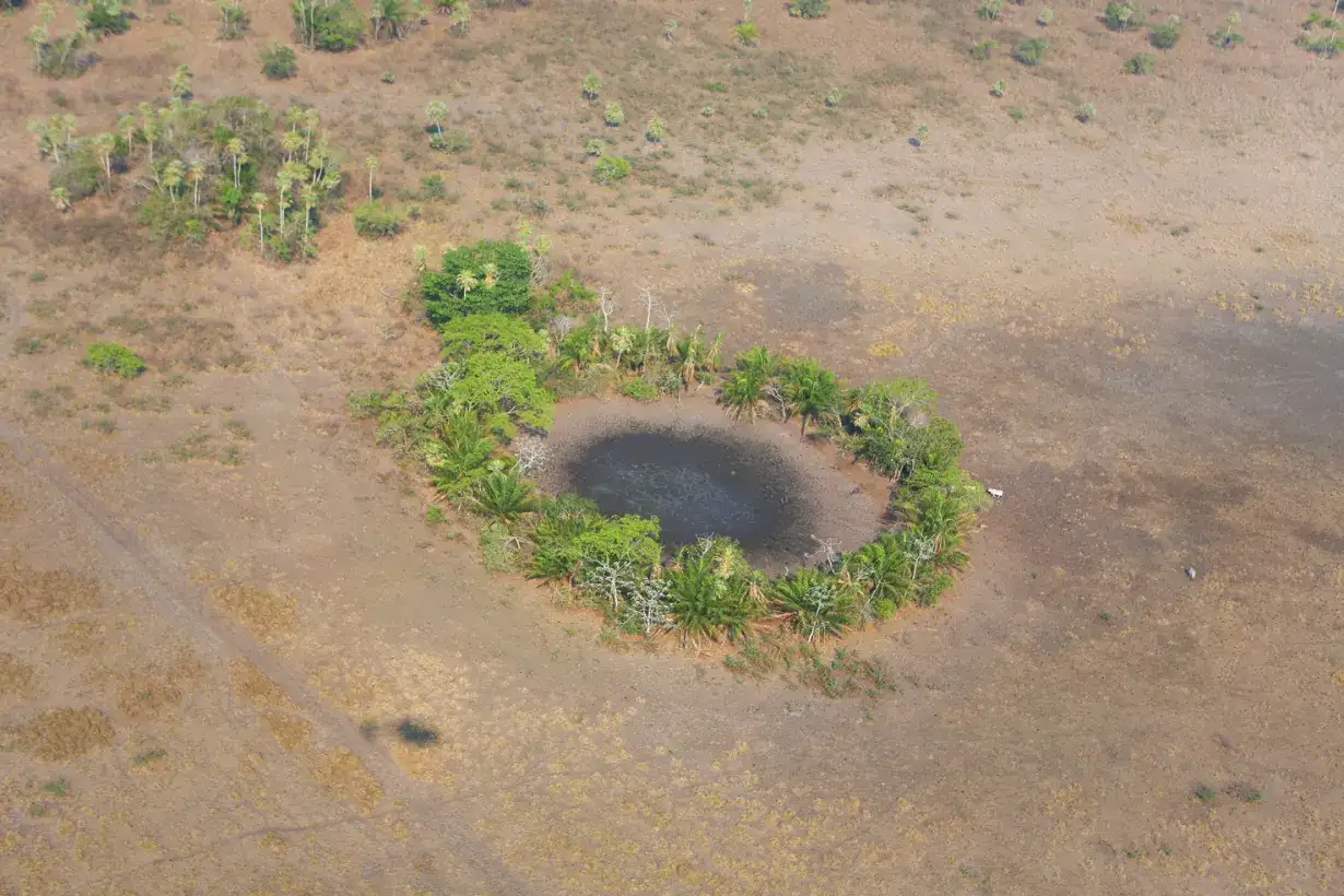 Circular reservoir at Landívar