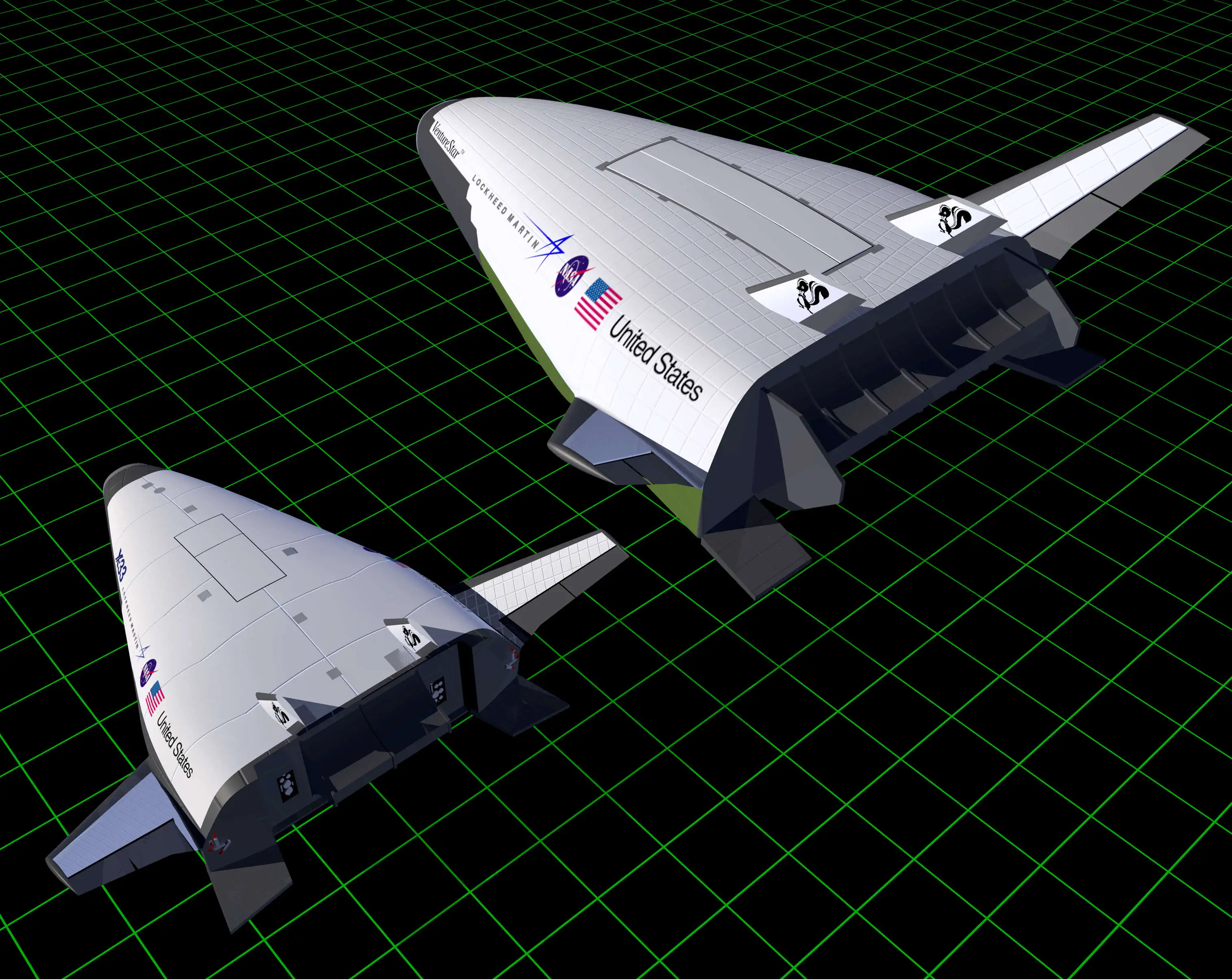 X-33与VentureStar尺寸对比