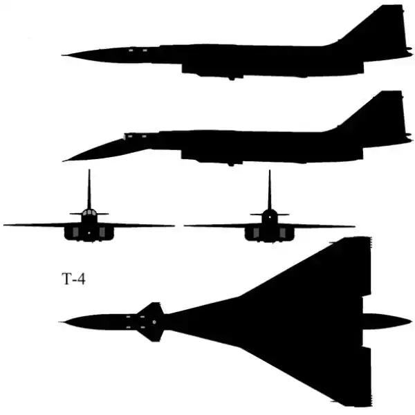 苏霍伊T-4超音速轰炸机飞行想象图
