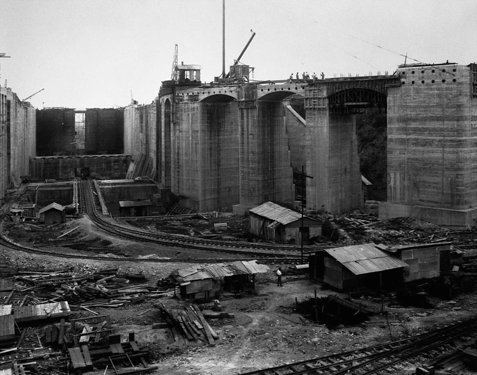 船闸闸门建造，1913年