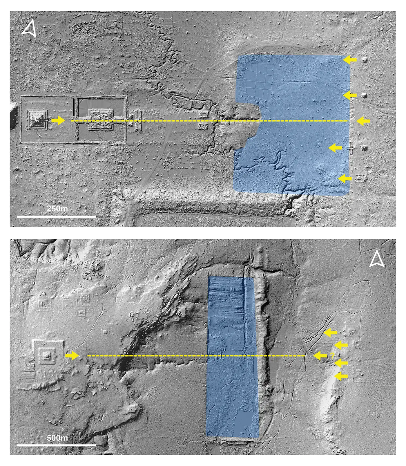 Koh Ker与Mahendraparvata的轴线对比