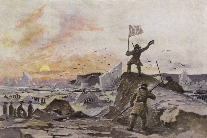 托马斯·辛普森发现维多利亚地的历史画作