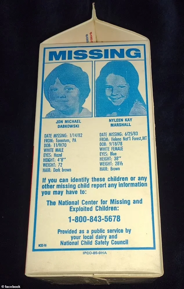 奈琳的脸庞被印在牛奶盒上，出现在全美国数百万家庭的早餐桌上