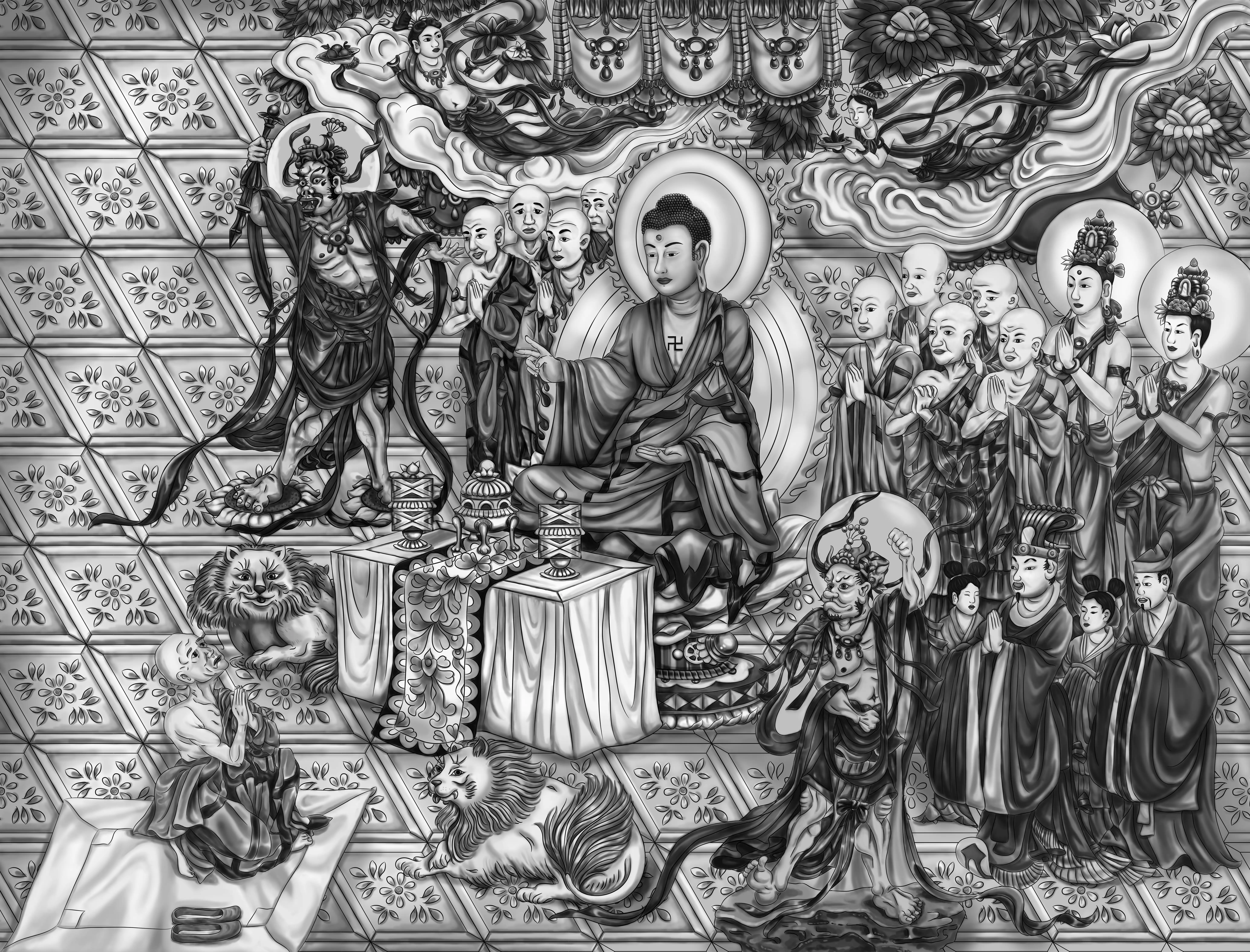 金刚经 - 世界现存最古老的印刷书籍，公元868年，现藏大英图书馆