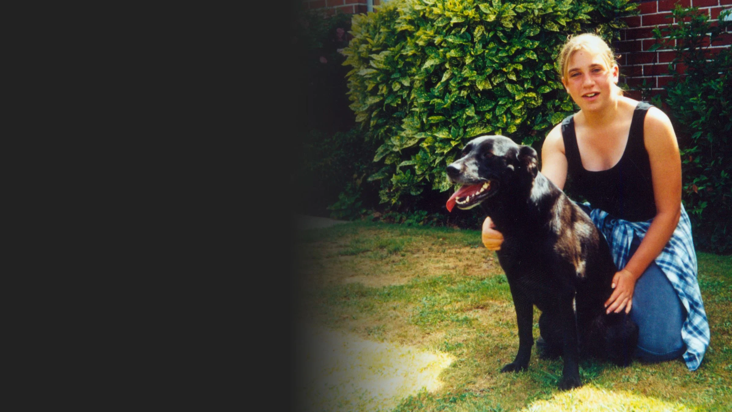 Kirsty Bentley and her dog Abby