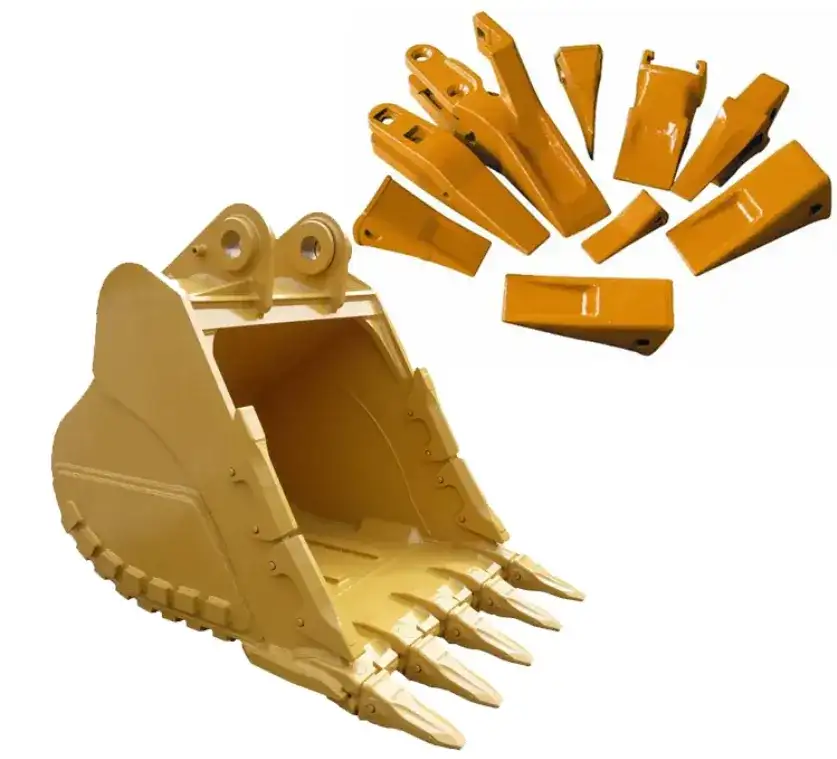 挖掘机铲斗齿与阿尤德楔子的对比