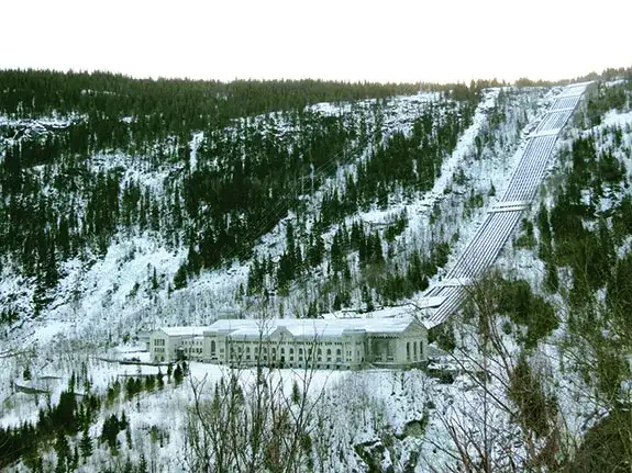 Vemork工厂鸟瞰图