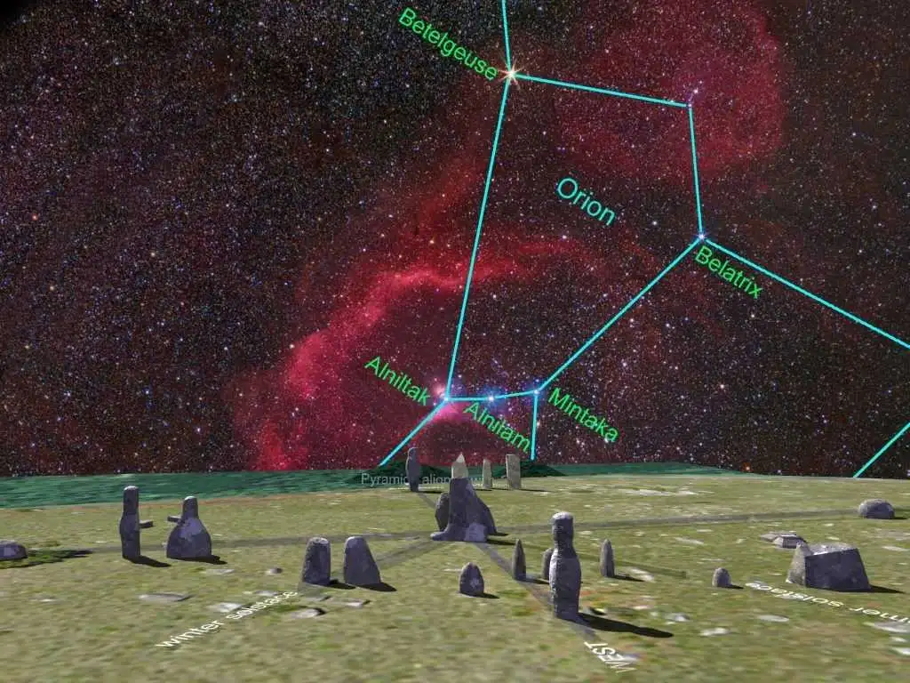 猎户座对齐示意图