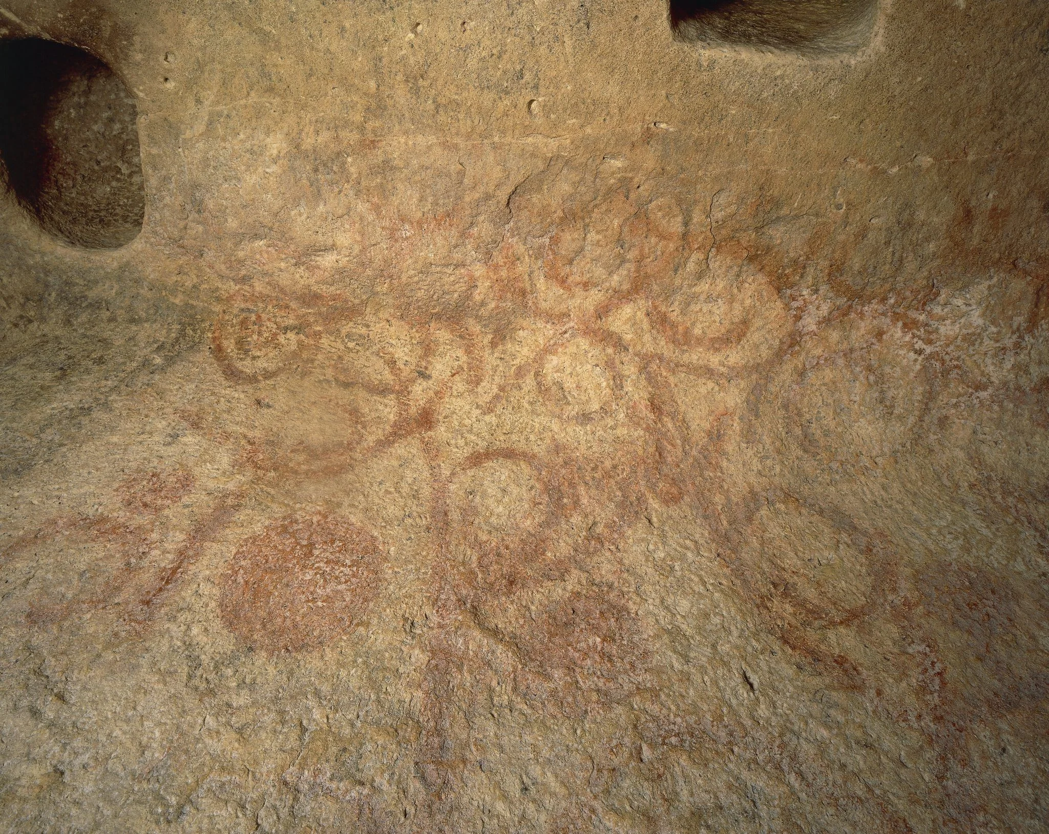 Hypogeum墙壁上的神秘绘画