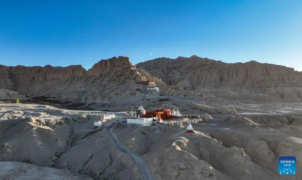 古格遗址航拍全景