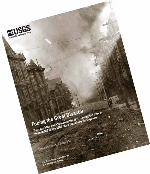 从Nob Hill俯瞰燃烧中的旧金山