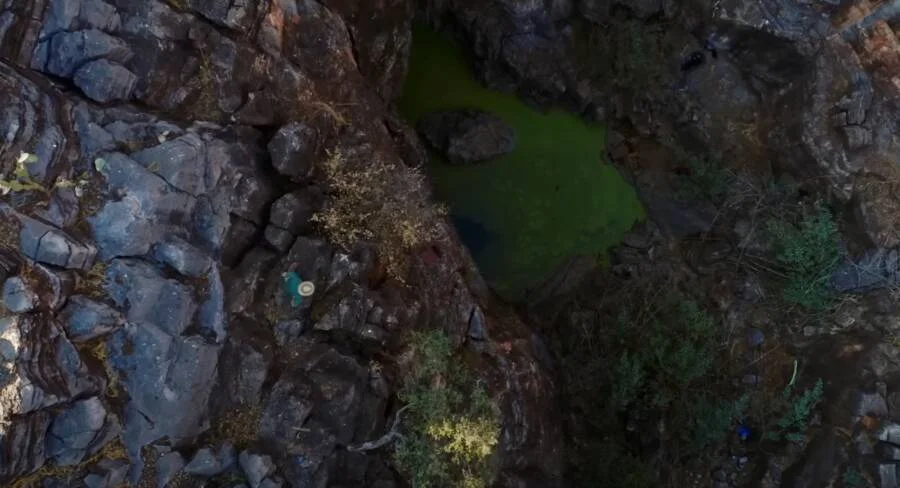 布须曼洞穴入口俯瞰图