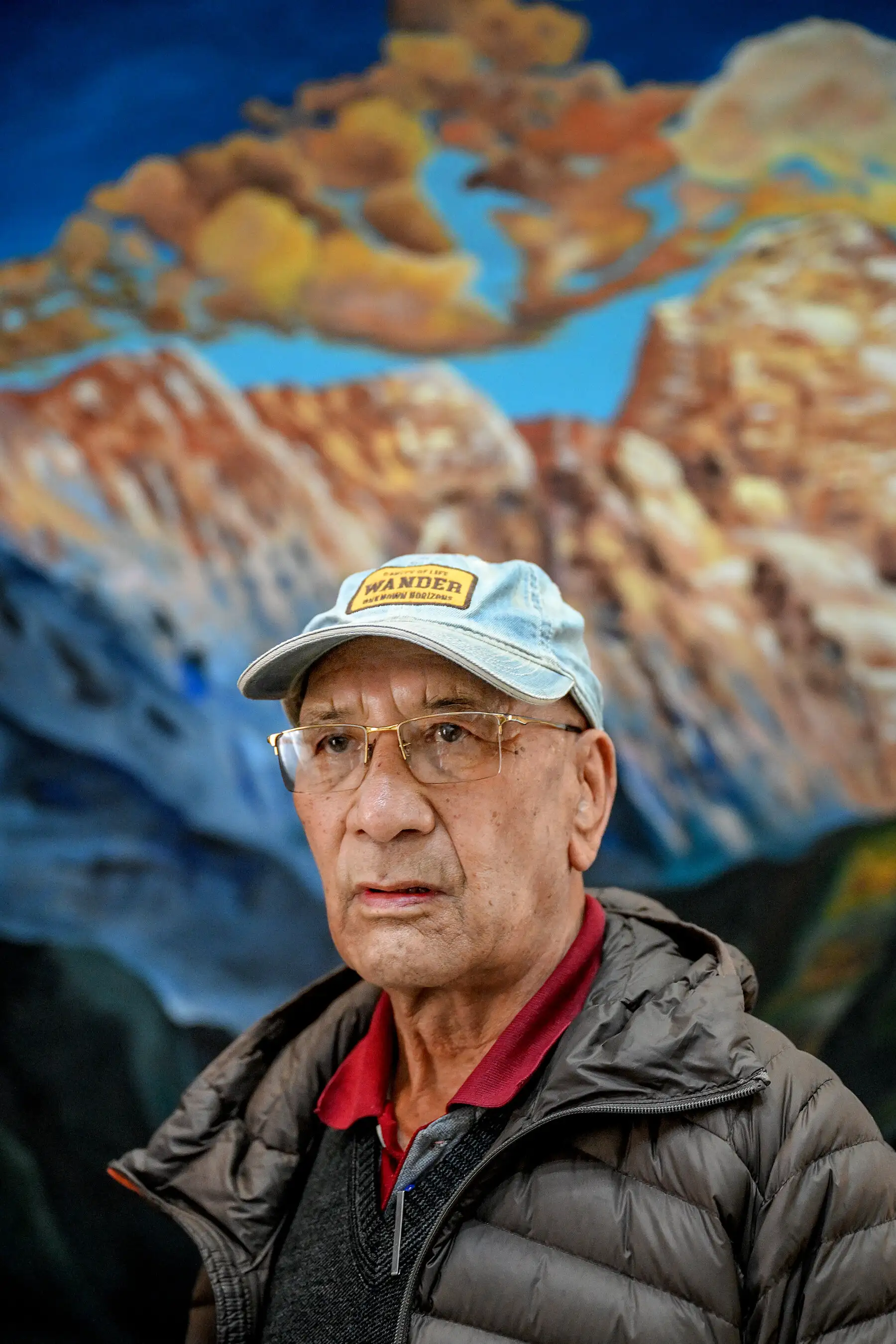 索南·旺亚尔，印度登山者之一，在2025年11月新德里的一次会议上