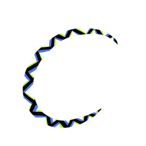 闪烁暗点的艺术描绘